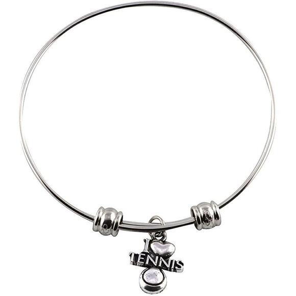 Dave The Bunny Jewelry - I Love Tennis Bangle Bracelet Jewelry